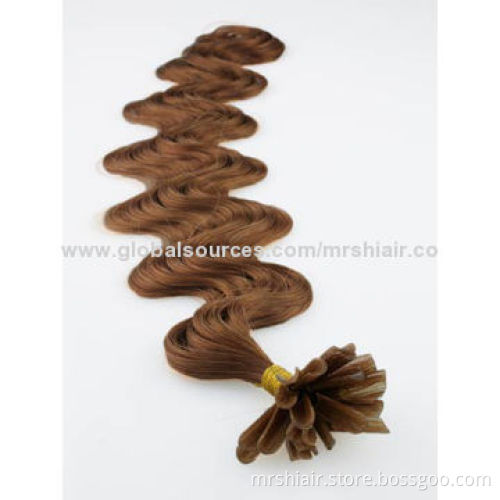 22-inch Light Color Boby Wave Peruvian U Tip Hair Extensions